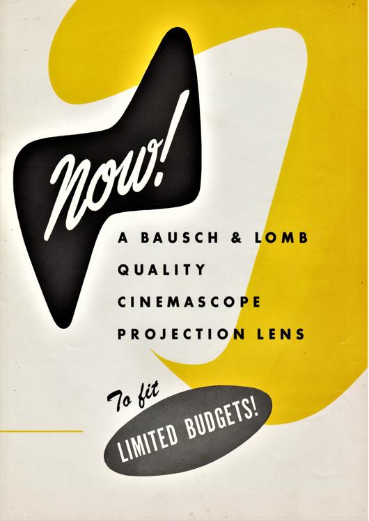 A preview of the A Bausch & Lomb Quality CinemaScope Projection Lense document.
