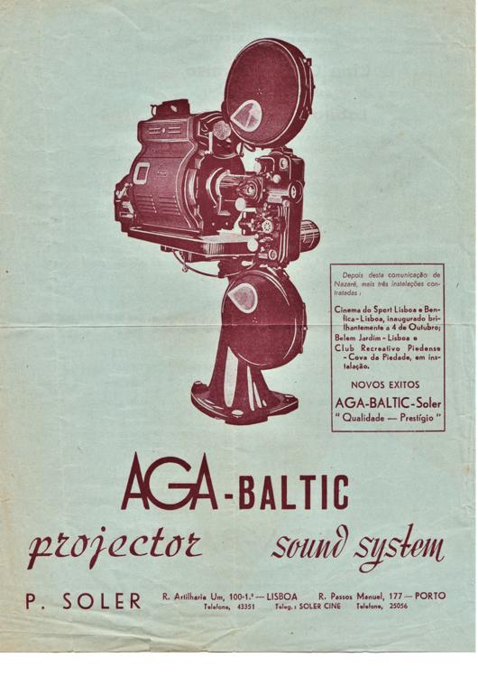 A preview of the AGA-Baltic projector / sound system document.