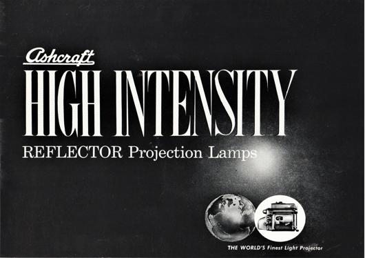 A preview of the Ashcraft High Intensity Reflector Projection Lamps document.