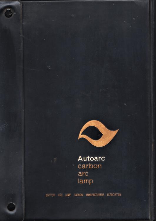 A preview of the Autoarc carbon arc lamp - operation manual document.