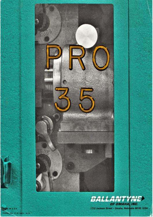A preview of the Ballantyne Pro 35 document.