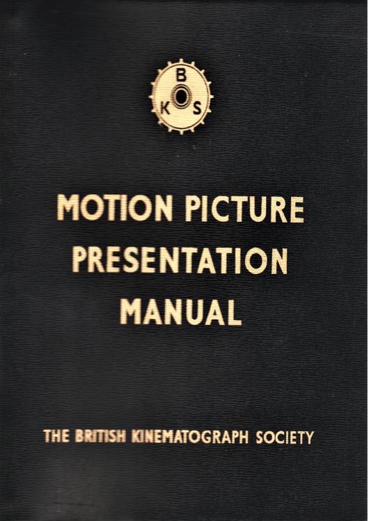 A preview of the BKS Motion Picture Presentation Manual document.