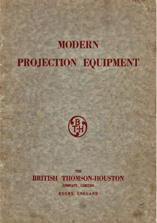A preview of the BT-H - Modern Projection Equipment document.