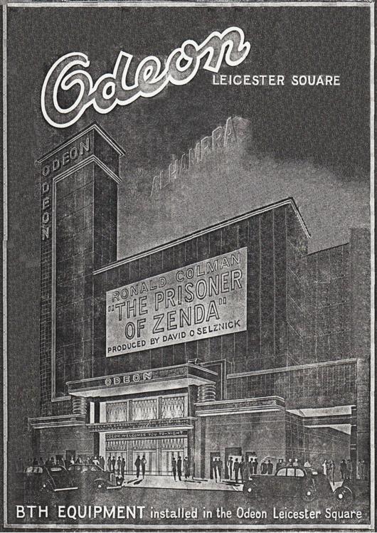 A preview of the BTH Equipment at the Odeon Leicester Square London document.