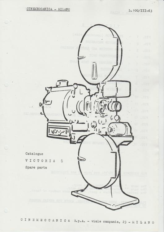 A preview of the Catalogue Victoria 8 Spare Parts document.