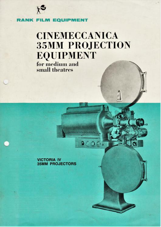 A preview of the Cinemeccanica 35mm Projection Equipment document.