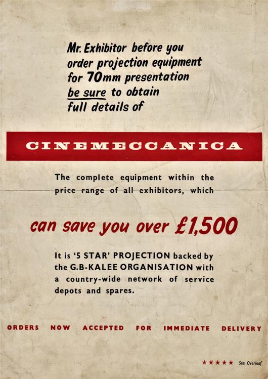 A preview of the Cinemeccanica can save you over £1,500 document.