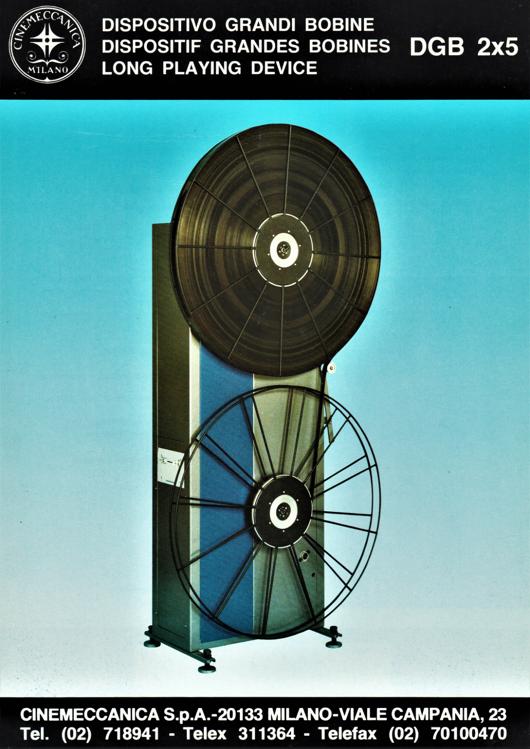 A preview of the Cinemeccanica Long Playing Device - DGB 2x5 document.