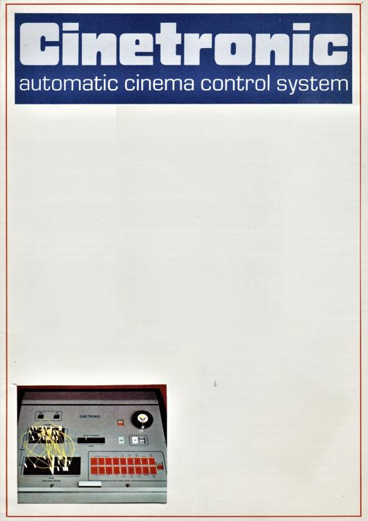 A preview of the Cinetronic - automatic cinema control system document.