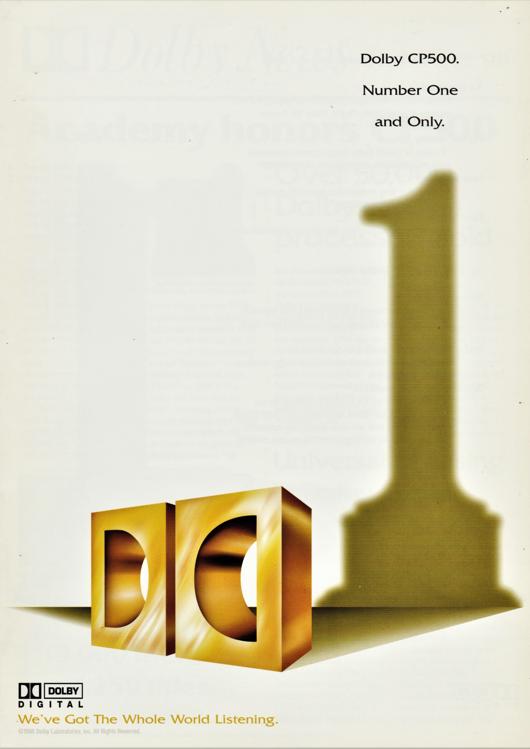 A preview of the Dolby CP500. Number One and Only. document.