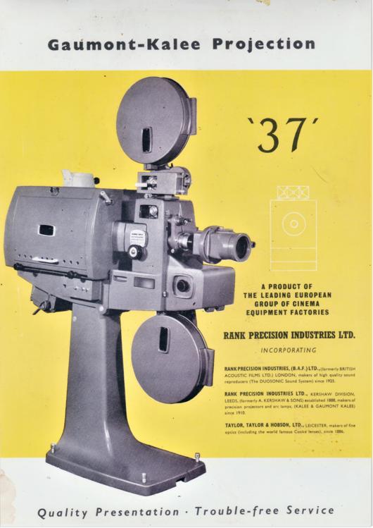 A preview of the Gaumont-Kalee Projector '37' document.