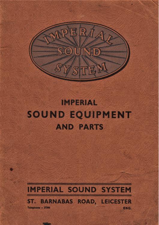 A preview of the Imperial Sound Equipment and Parts document.