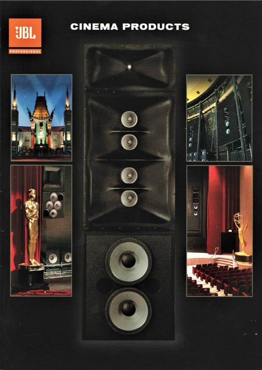 A preview of the JBL Cinema Products document.