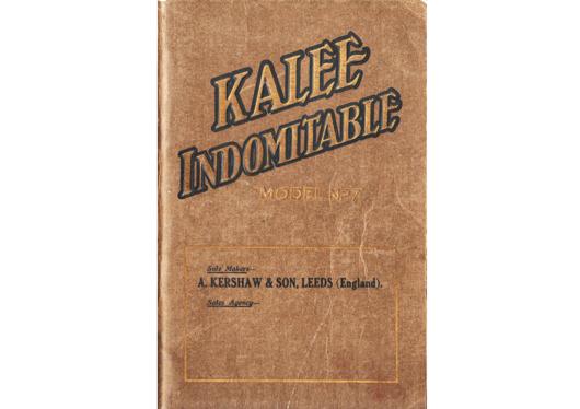 A preview of the Kalee Indomitable - Model No 7 document.
