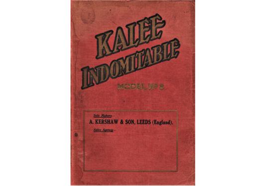 A preview of the Kalee Indomitable Model No. 8 document.