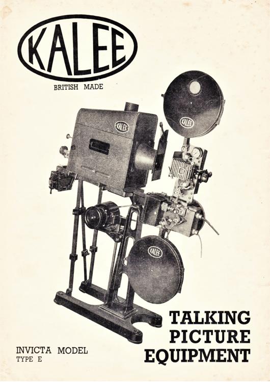 A preview of the Kalee Talking Picture Equipment - Invicta Model Type E document.