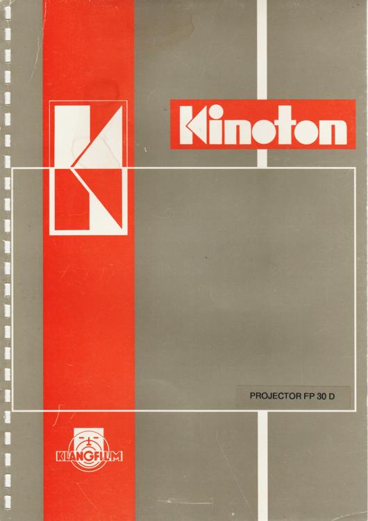 A preview of the Kinoton Service - Projector FP 30 D document.