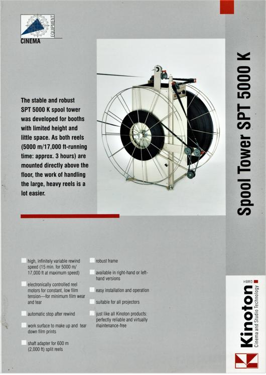 A preview of the Kinoton - Spool Tower SPT 5000 K document.