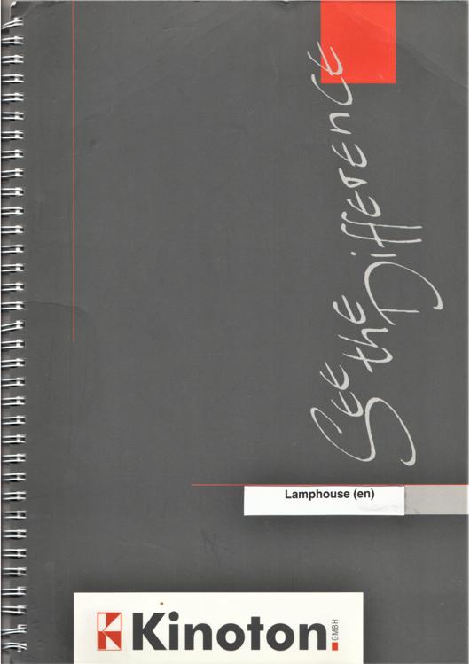 A preview of the Kinoton Universal Lamphouse document.