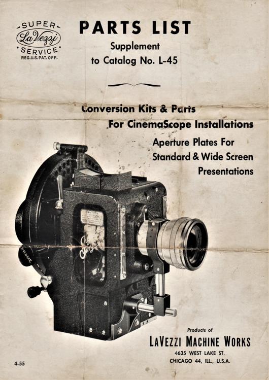 A preview of the LaVezzi - Parts List Supplement to Catalog No. L-45 document.