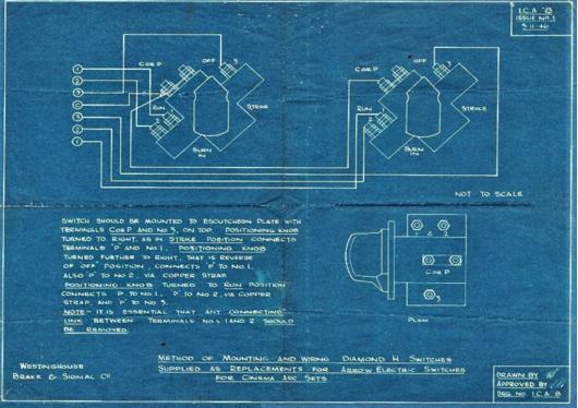 A preview of the Method Of Mounting And Wiring Diamond H Switches Supplied As Replacements For Arrow Electric Switches For Cinema Arc Sets document.
