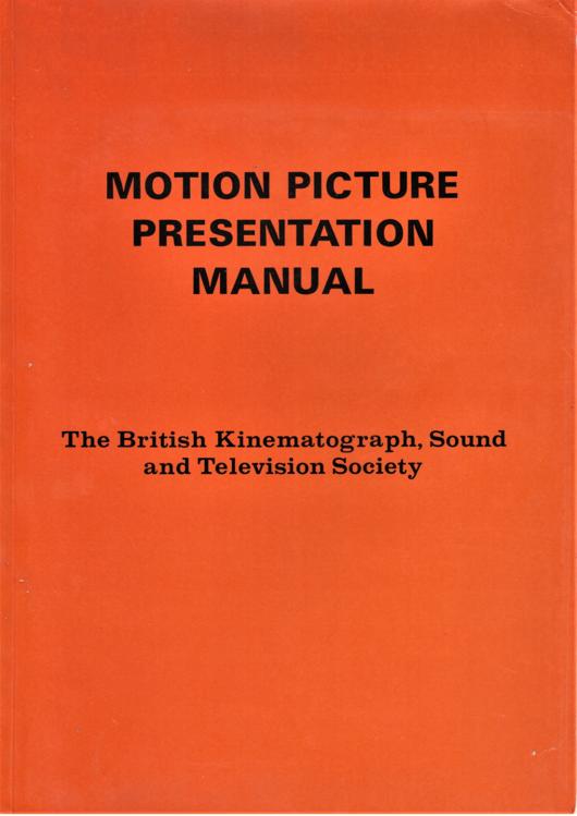 A preview of the Motion Picture Presentation Manual document.