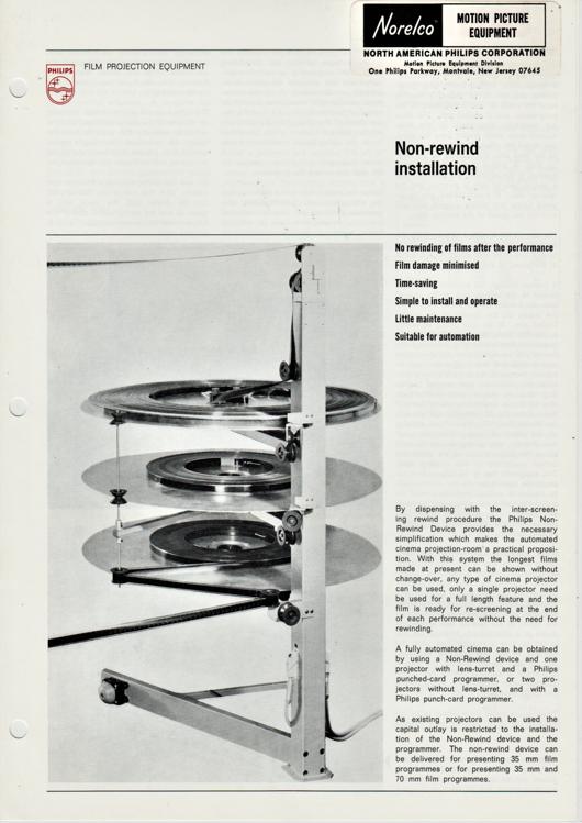 A preview of the Norelco - Non-rewind installation document.