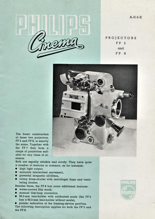 A preview of the Philips Cinema - Projectors FP 5 and FP 6 document.