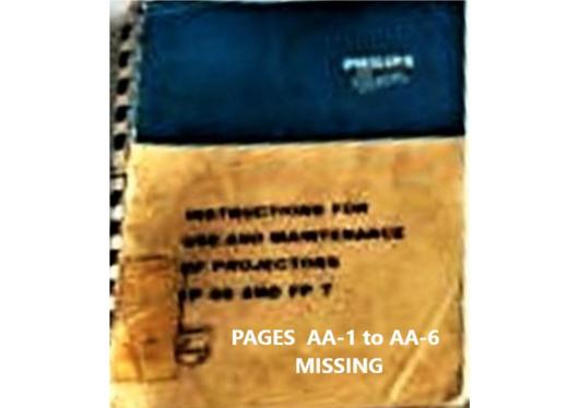 A preview of the Philips FP 56 and FP 7 document.