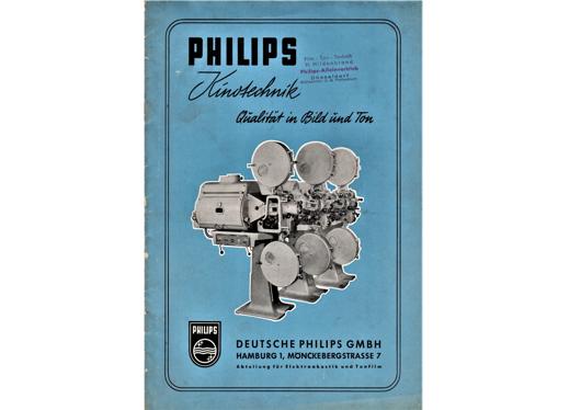 A preview of the Philips Kinotechnik - Qüalität in Bild ünd Ton document.