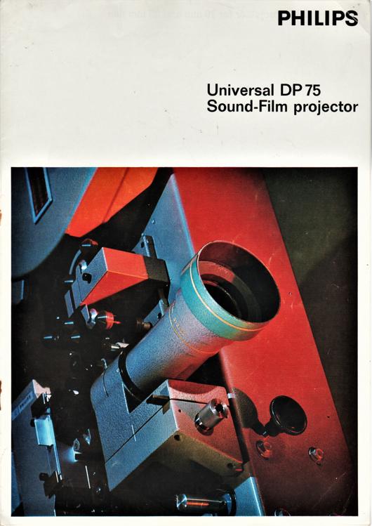 A preview of the Philips Universal DP 75 Sound-Film projector document.