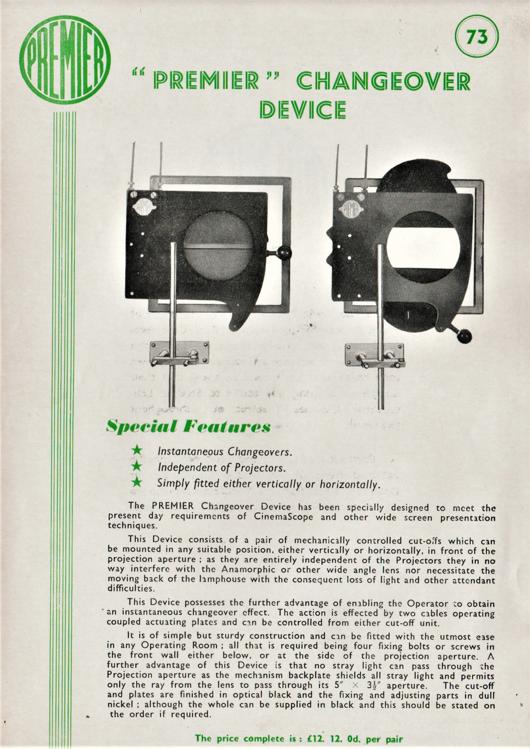 A preview of the "Premier" Changeover Device document.