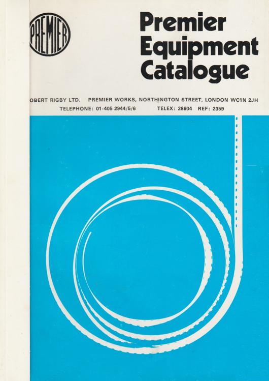 A preview of the Premier Equipment Catalogue document.