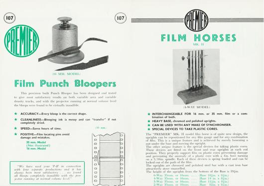 A preview of the Premier Film Horses and Film Punch Bloopers document.