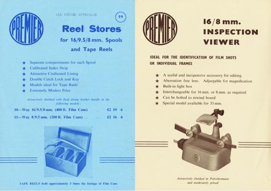 A preview of the Premier Reel Stores and 16/8mm. Inspection Viewer document.