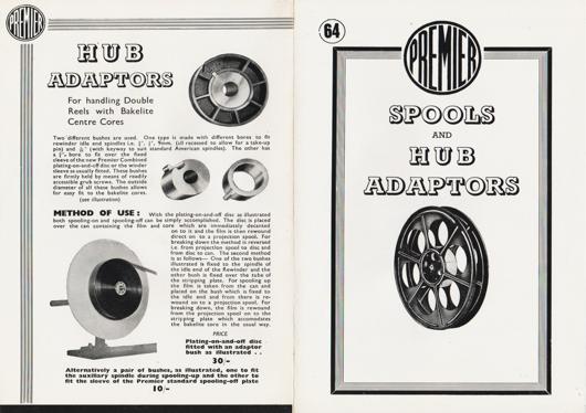 A preview of the Premier Spools and Hub Adaptors document.