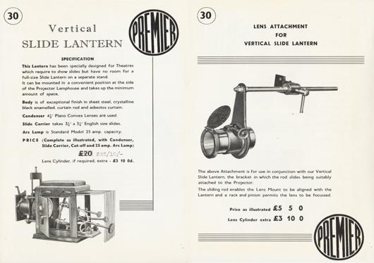A preview of the Premier Vertical Slide Lantern document.