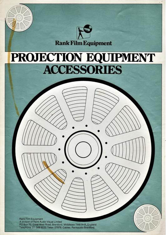 A preview of the Rank Film Equipment - Projection Equipment Accessories document.