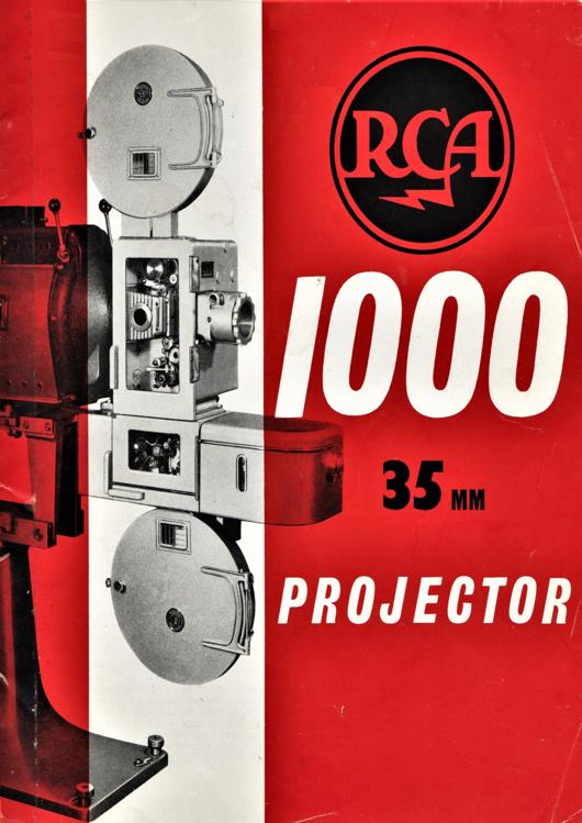 A preview of the RCA 1000 35mm Projector document.