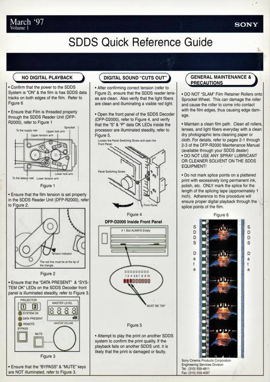 A preview of the SDDS Quick Reference Guide document.
