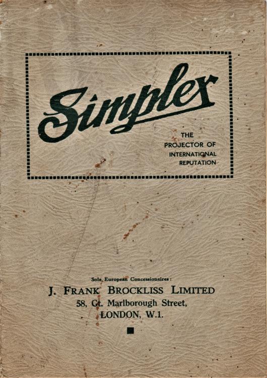 A preview of the Simplex - The Projector Of International Reputation document.