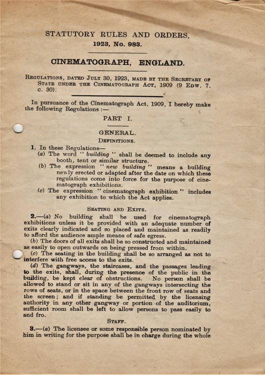A preview of the Statutory Rules And Orders, 1923, No. 983 document.