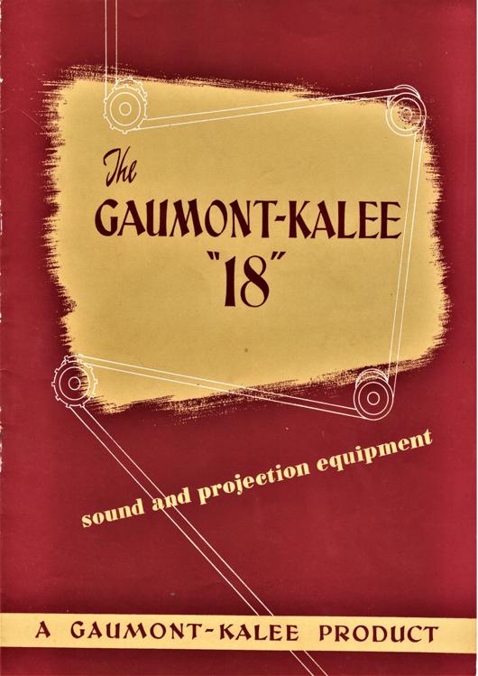 A preview of the The Gaumont-Kalee "18" document.