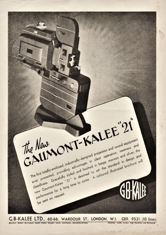 A preview of the The New Gaumont-Kalee "21" document.