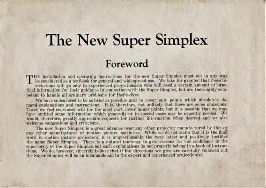 A preview of the The New Super Simplex document.