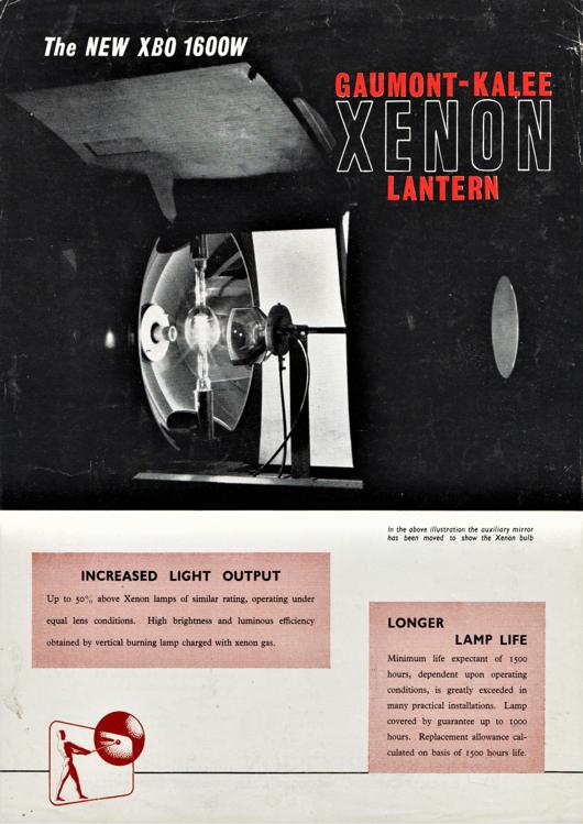A preview of the The New XBO 1600W Gaumont-Kalee Xenon Lantern document.