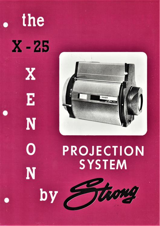A preview of the The X-25 Xenon Projection System by Strong document.