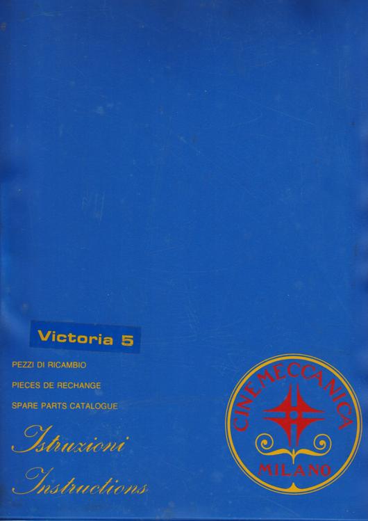 A preview of the Victoria 5 - Spare Parts Catalogue - Instructions document.