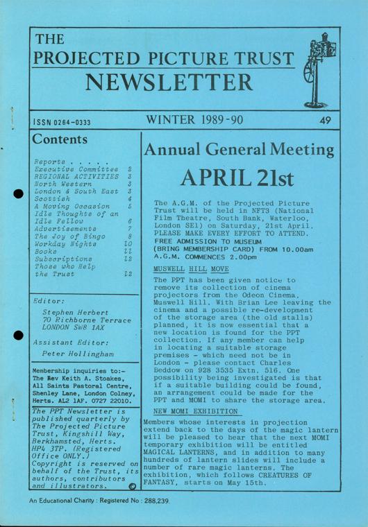 The front cover of Newsletter No. 49.