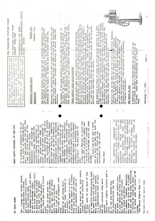 The front cover of Newsletter No. 50.